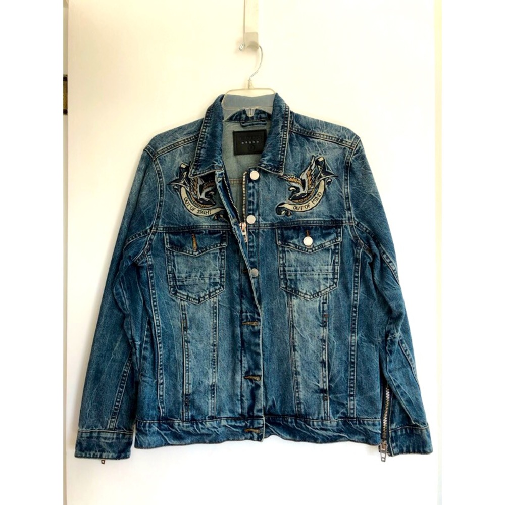 Denim Jacket with Zipper